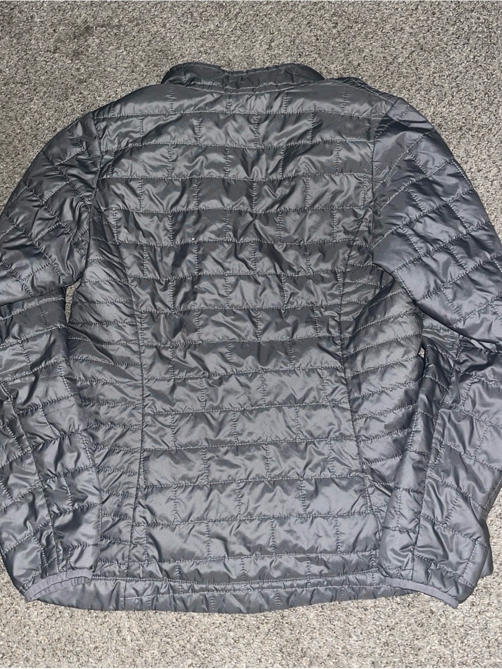 Patagonia Nano Puff Jacket Womens Medium Gray PrimaLoft Insulated Coat Full Zip - Picture 6 of 10